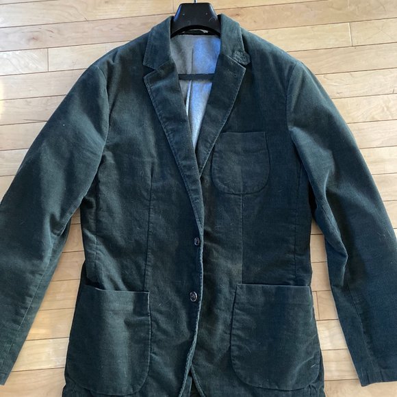 Club Monaco Forest Green Cord Blazer - Picture 3 of 6